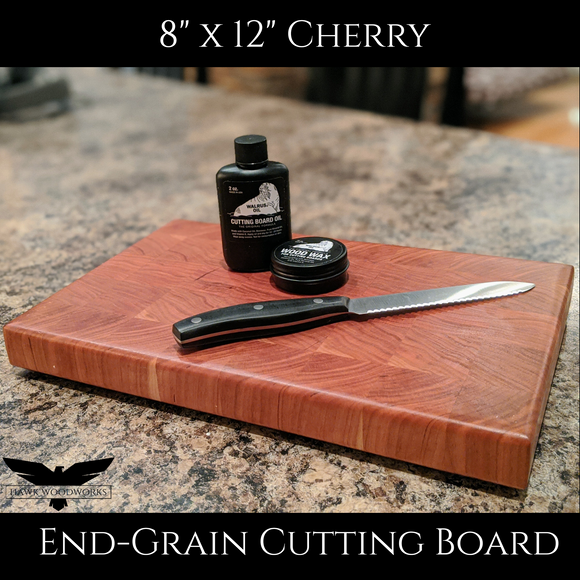 12 x 9 End-grain Checkered Cutting Board — The Shaw Mill