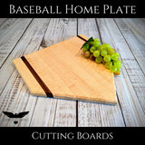 Baseball Home Plate Cutting Board - Charcuterie Board - Customizable